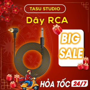 Dây RCA Máy Xăm – Kết Nối Ổn Định, Truyền Điện Chuẩn, Chống Nhiễu Tuyệt Đối