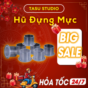 hũ đựng mực xăm