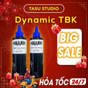 Mực Xăm Dynamic TBK – Siêu Phẩm Mực Đen Chuẩn Mỹ, Lên Màu Cực Nét
