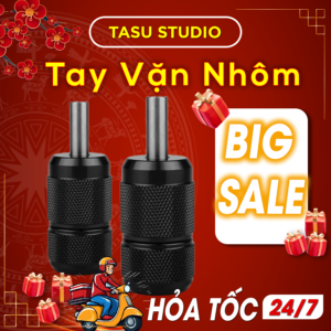 Tay Vặn Nhôm Máy Xăm – Nhẹ, Bền, Tiện Lợi Cho Thợ Xăm Chuyên Nghiệp